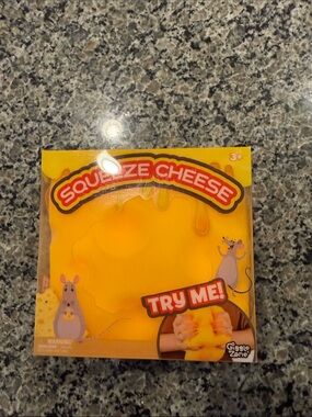 Squeeze Cheese Sensory Plush Toy - Yellow